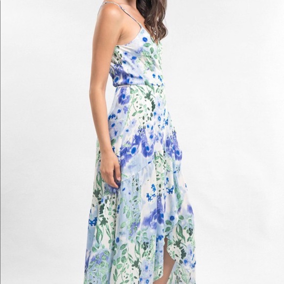 LOVESTITCH Watercolor Floral Wrap Maxi 💖 NWT - Picture 2 of 5